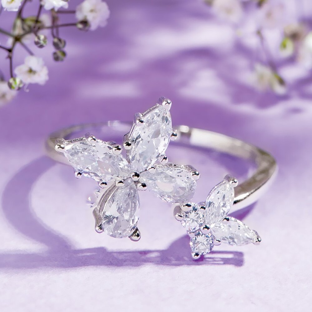 Butterfly Ring, 925 Sterling Silver Charmed Aroma 2018
